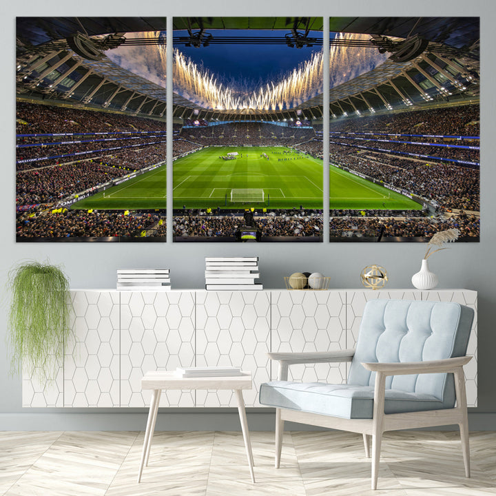 Tottenham Hotspur Stadium Wall Art Canvas for Sports Lover Gift, Premier League Stadium Wall Art, Soccer Fans Print, Soccer Stadiums Canvas