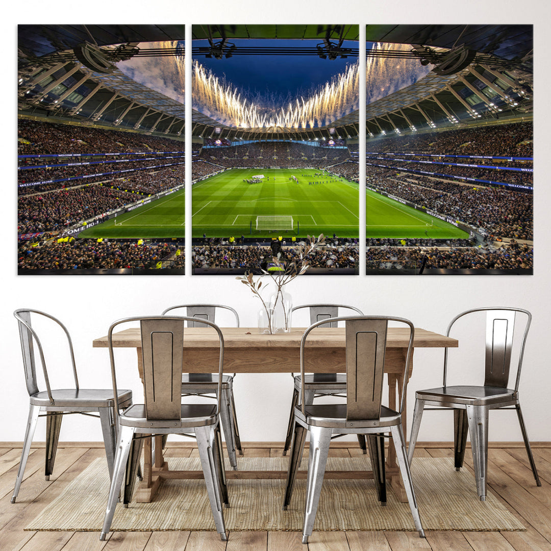 Tottenham Hotspur Stadium Wall Art Canvas for Sports Lover Gift, Premier League Stadium Wall Art, Soccer Fans Print, Soccer Stadiums Canvas