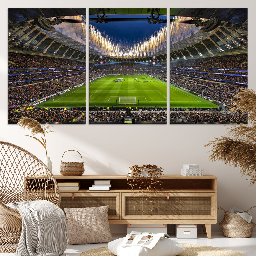 Tottenham Hotspur Stadium Wall Art Canvas for Sports Lover Gift, Premier League Stadium Wall Art, Soccer Fans Print, Soccer Stadiums Canvas