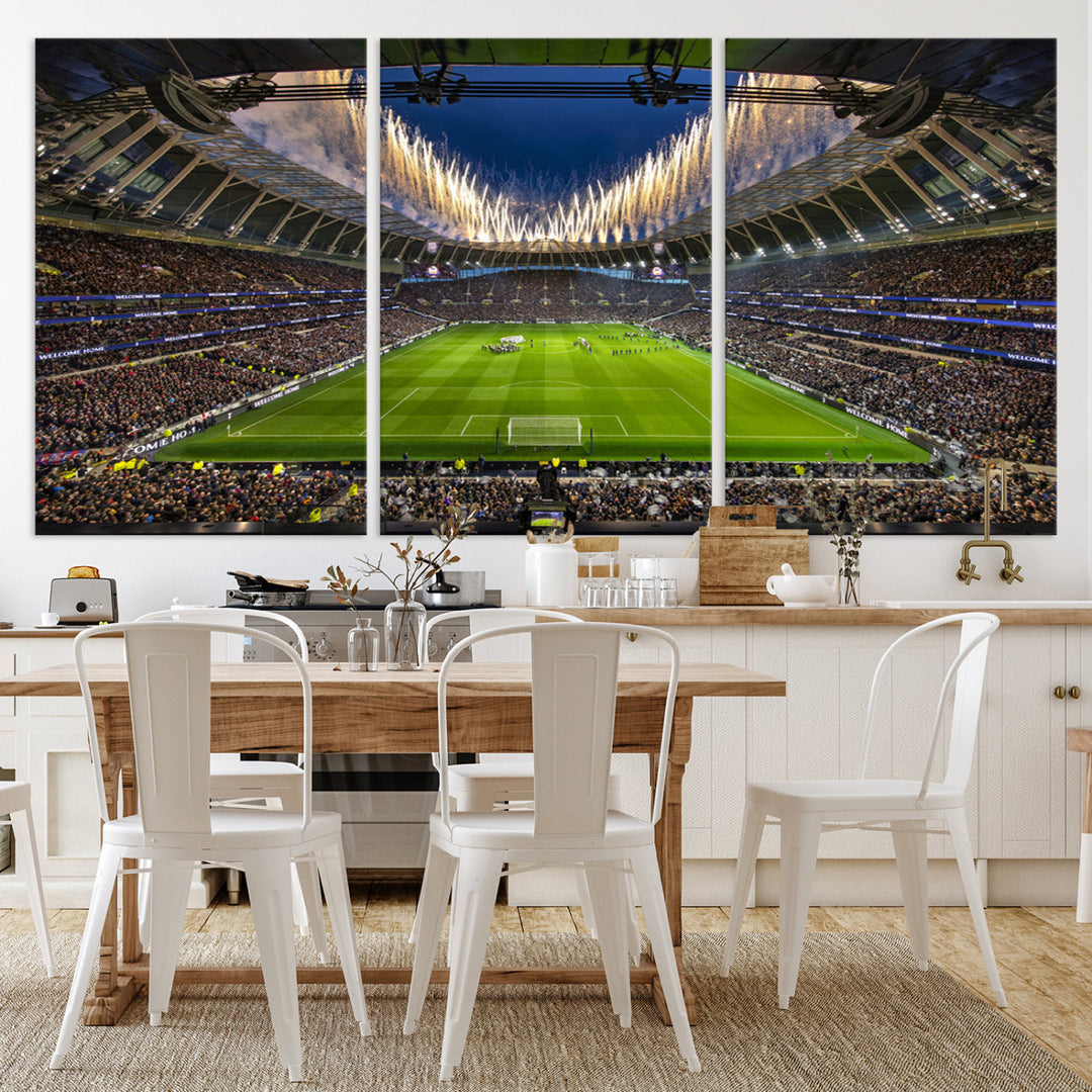 Tottenham Hotspur Stadium Wall Art Canvas for Sports Lover Gift, Premier League Stadium Wall Art, Soccer Fans Print, Soccer Stadiums Canvas