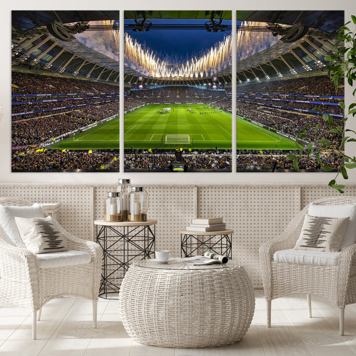 Tottenham Hotspur Stadium Wall Art Canvas for Sports Lover Gift, Premier League Stadium Wall Art, Soccer Fans Print, Soccer Stadiums Canvas