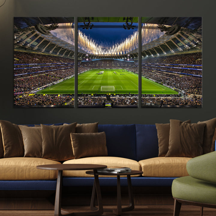 Tottenham Hotspur Stadium Wall Art Canvas for Sports Lover Gift, Premier League Stadium Wall Art, Soccer Fans Print, Soccer Stadiums Canvas