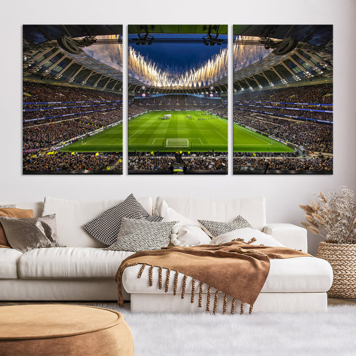 Tottenham Hotspur Stadium Wall Art Canvas for Sports Lover Gift, Premier League Stadium Wall Art, Soccer Fans Print, Soccer Stadiums Canvas