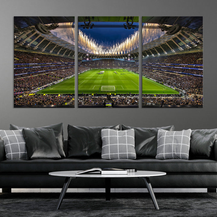 Tottenham Hotspur Stadium Wall Art Canvas for Sports Lover Gift, Premier League Stadium Wall Art, Soccer Fans Print, Soccer Stadiums Canvas