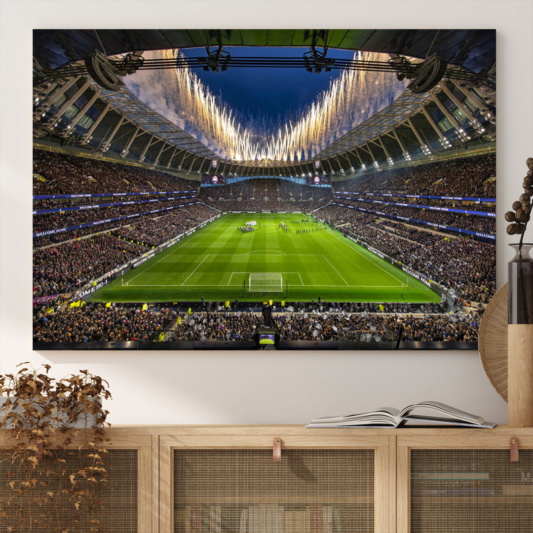 Tottenham Hotspur Stadium Wall Art Canvas for Sports Lover Gift, Premier League Stadium Wall Art, Soccer Fans Print, Soccer Stadiums Canvas