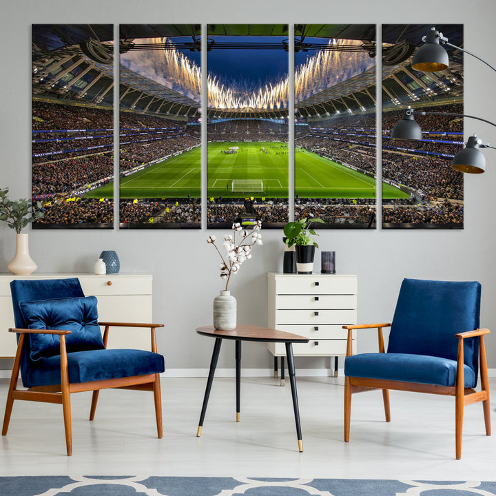 Tottenham Hotspur Stadium Wall Art Canvas for Sports Lover Gift, Premier League Stadium Wall Art, Soccer Fans Print, Soccer Stadiums Canvas