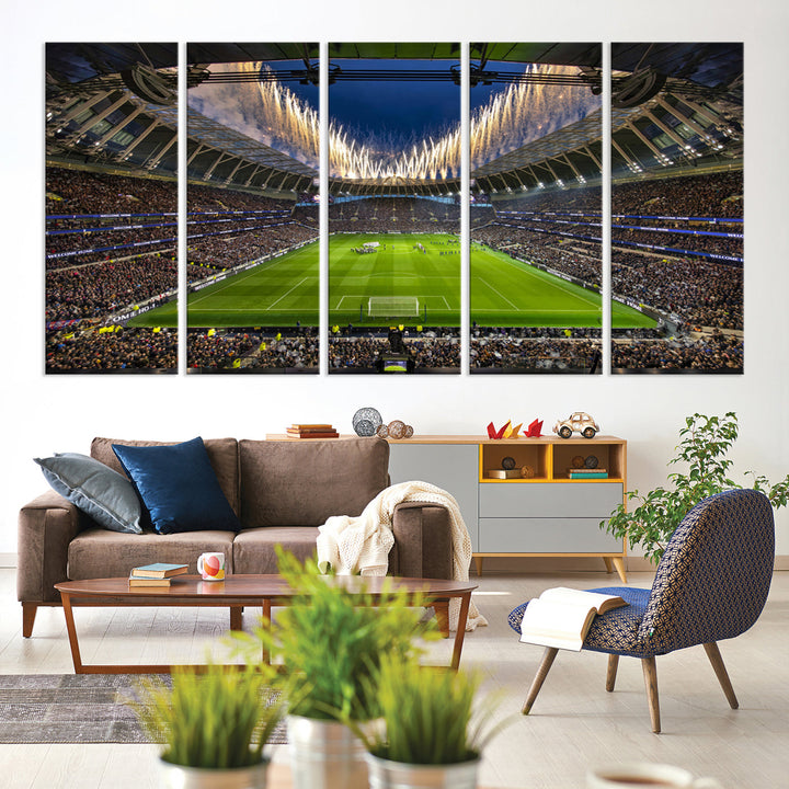 Tottenham Hotspur Stadium Wall Art Canvas for Sports Lover Gift, Premier League Stadium Wall Art, Soccer Fans Print, Soccer Stadiums Canvas