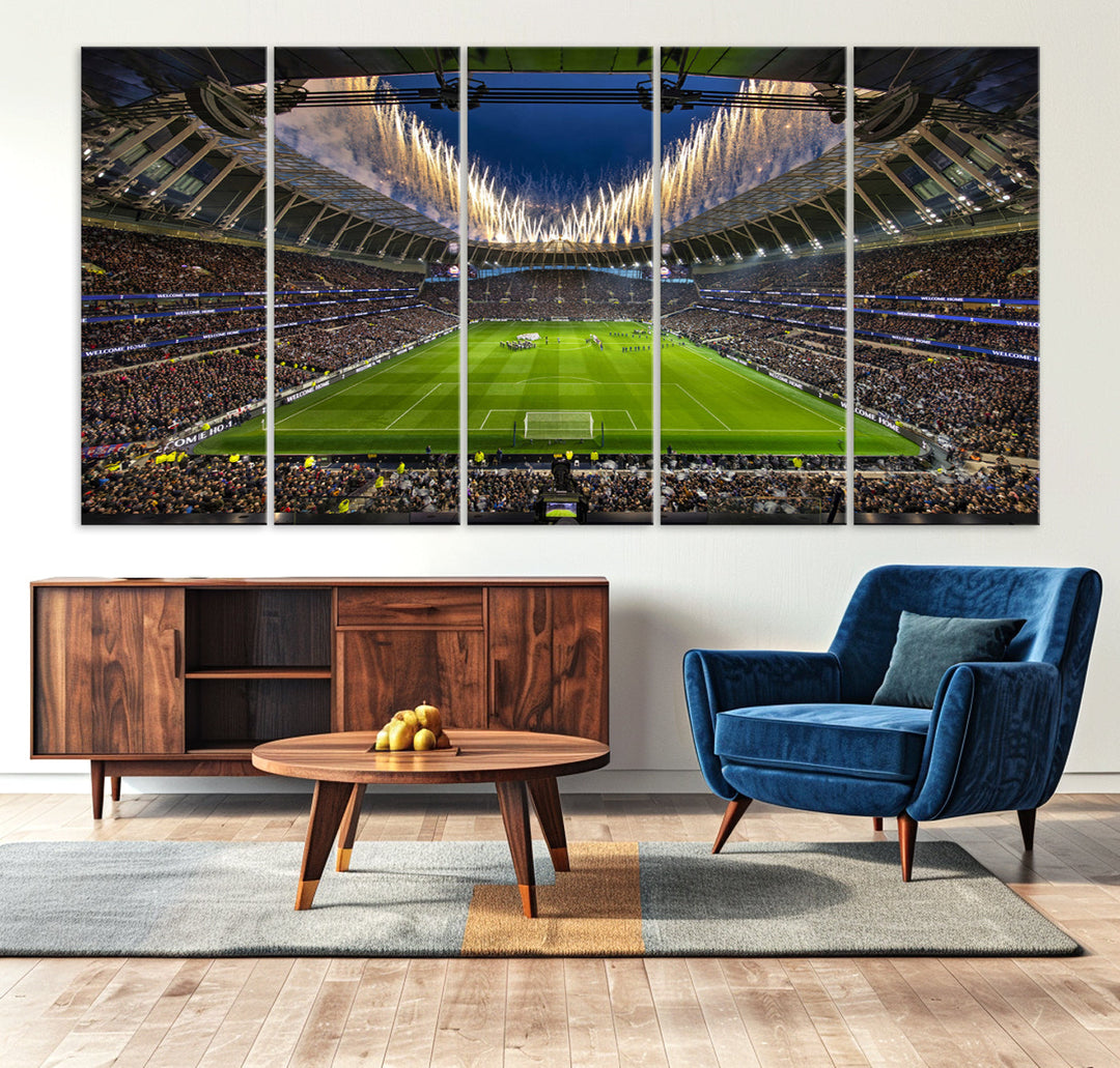 Tottenham Hotspur Stadium Wall Art Canvas for Sports Lover Gift, Premier League Stadium Wall Art, Soccer Fans Print, Soccer Stadiums Canvas