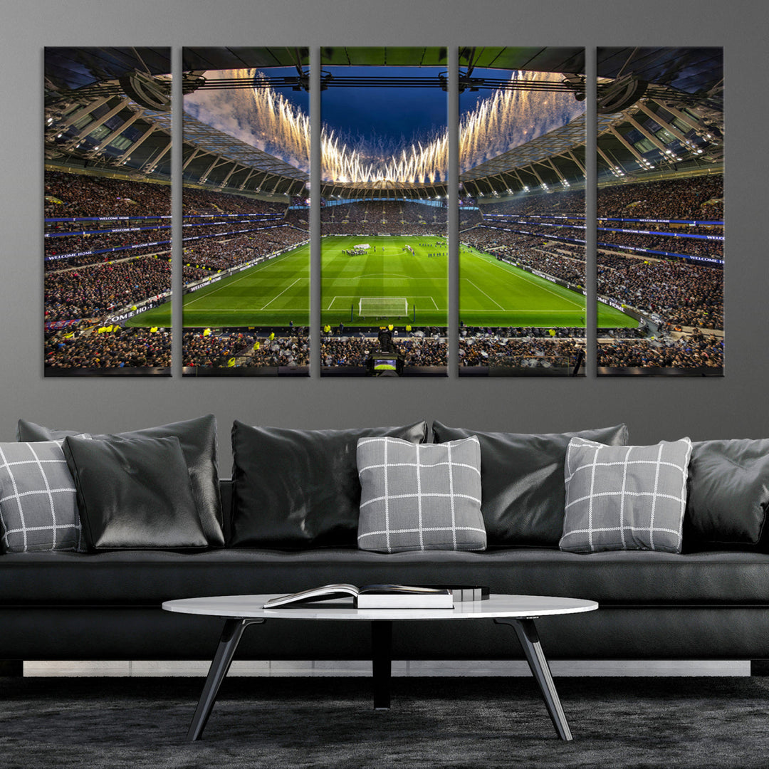 Tottenham Hotspur Stadium Wall Art Canvas for Sports Lover Gift, Premier League Stadium Wall Art, Soccer Fans Print, Soccer Stadiums Canvas