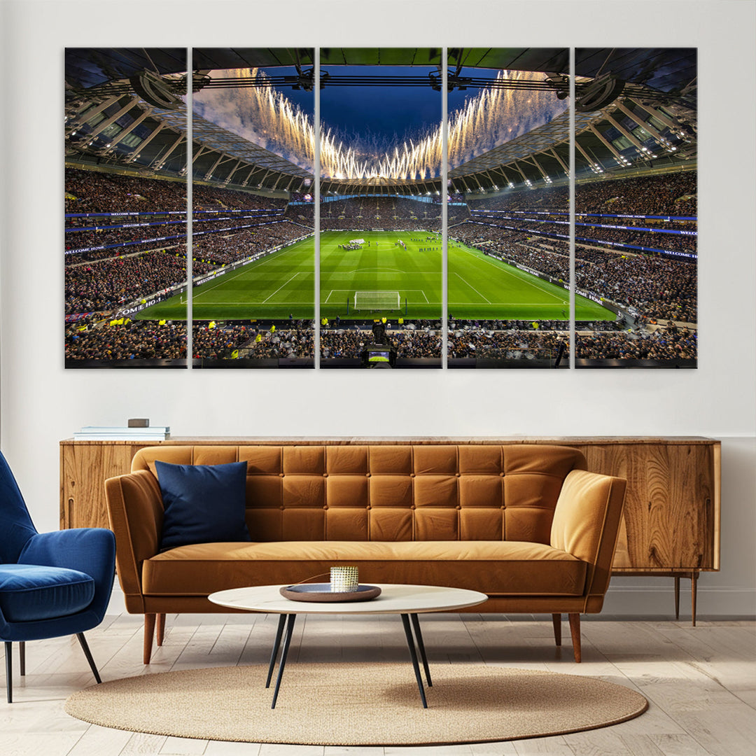 Tottenham Hotspur Stadium Wall Art Canvas for Sports Lover Gift, Premier League Stadium Wall Art, Soccer Fans Print, Soccer Stadiums Canvas