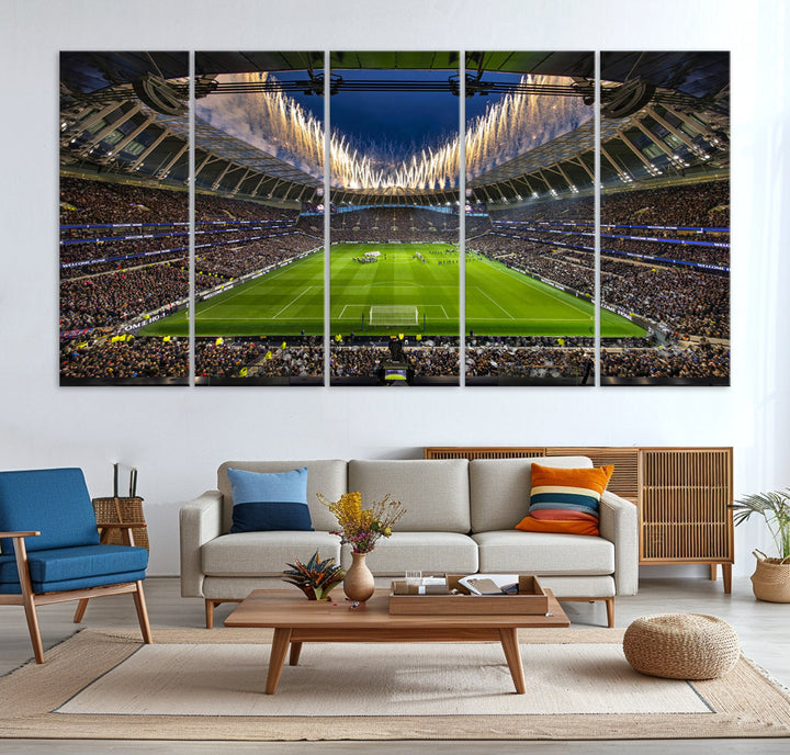 Tottenham Hotspur Stadium Wall Art Canvas for Sports Lover Gift, Premier League Stadium Wall Art, Soccer Fans Print, Soccer Stadiums Canvas