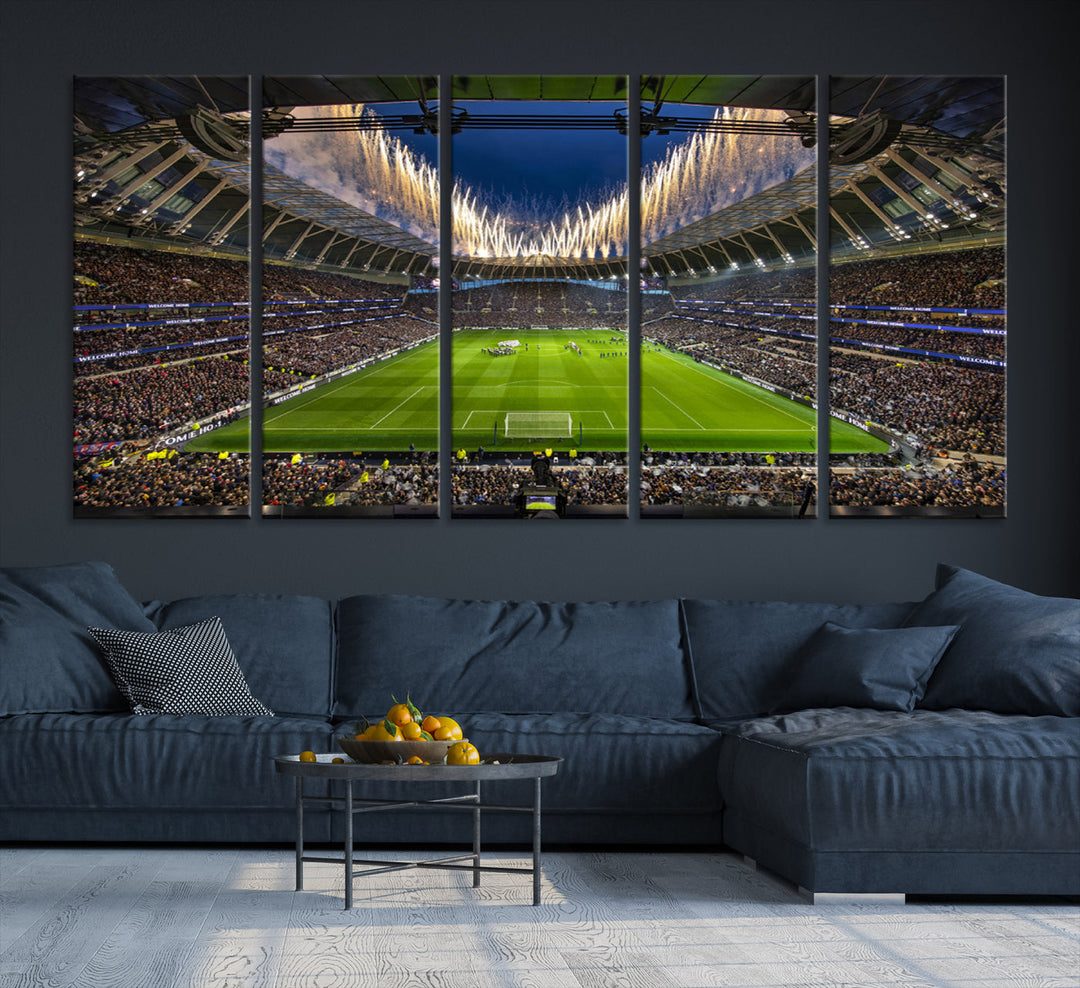 Tottenham Hotspur Stadium Wall Art Canvas for Sports Lover Gift, Premier League Stadium Wall Art, Soccer Fans Print, Soccer Stadiums Canvas