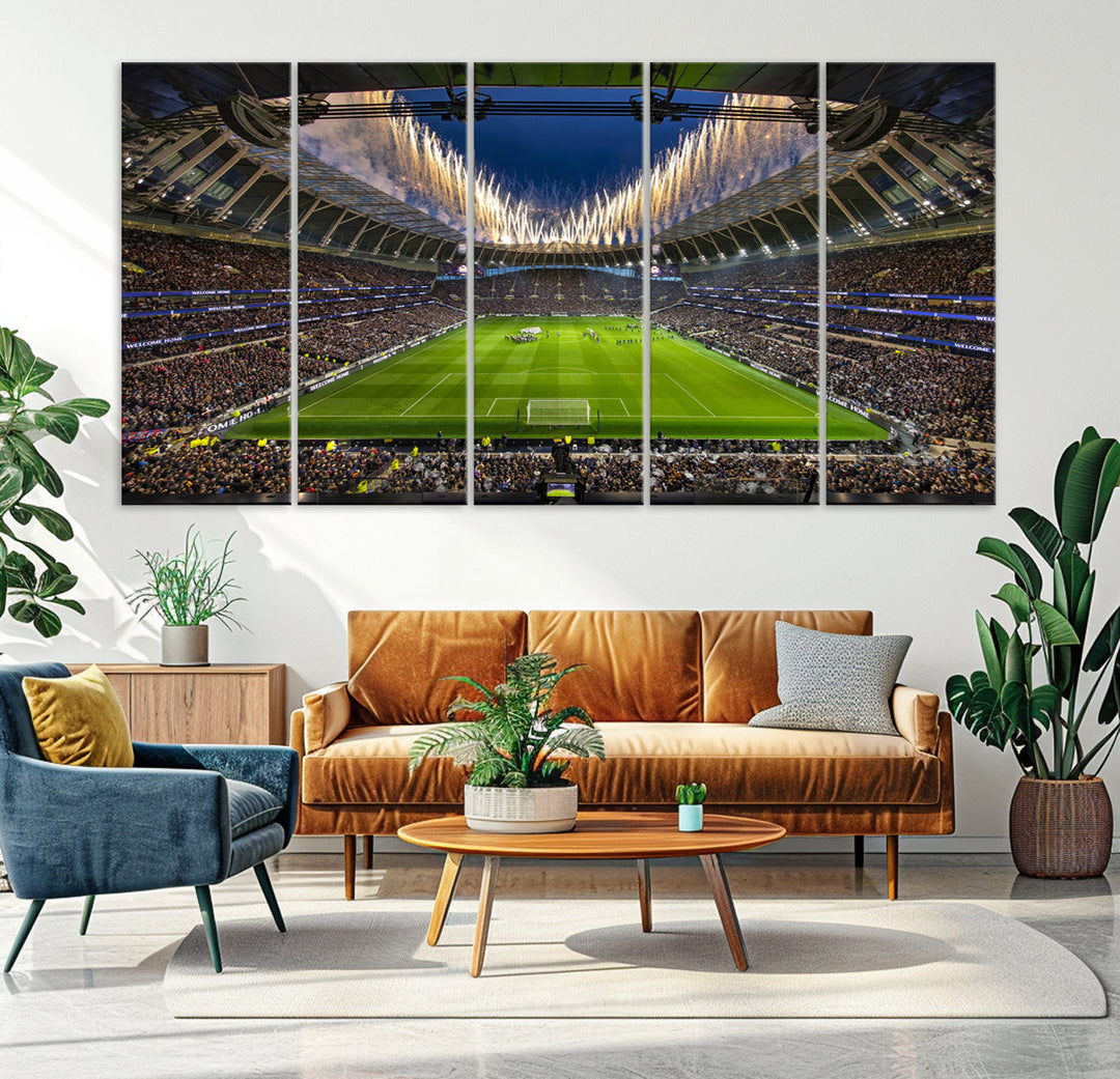 Tottenham Hotspur Stadium Wall Art Canvas for Sports Lover Gift, Premier League Stadium Wall Art, Soccer Fans Print, Soccer Stadiums Canvas