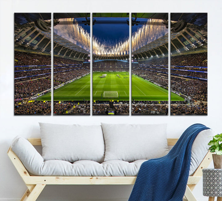 Tottenham Hotspur Stadium Wall Art Canvas for Sports Lover Gift, Premier League Stadium Wall Art, Soccer Fans Print, Soccer Stadiums Canvas