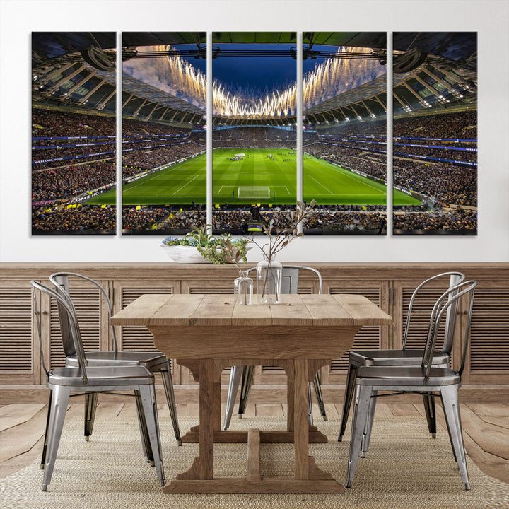 Tottenham Hotspur Stadium Wall Art Canvas for Sports Lover Gift, Premier League Stadium Wall Art, Soccer Fans Print, Soccer Stadiums Canvas