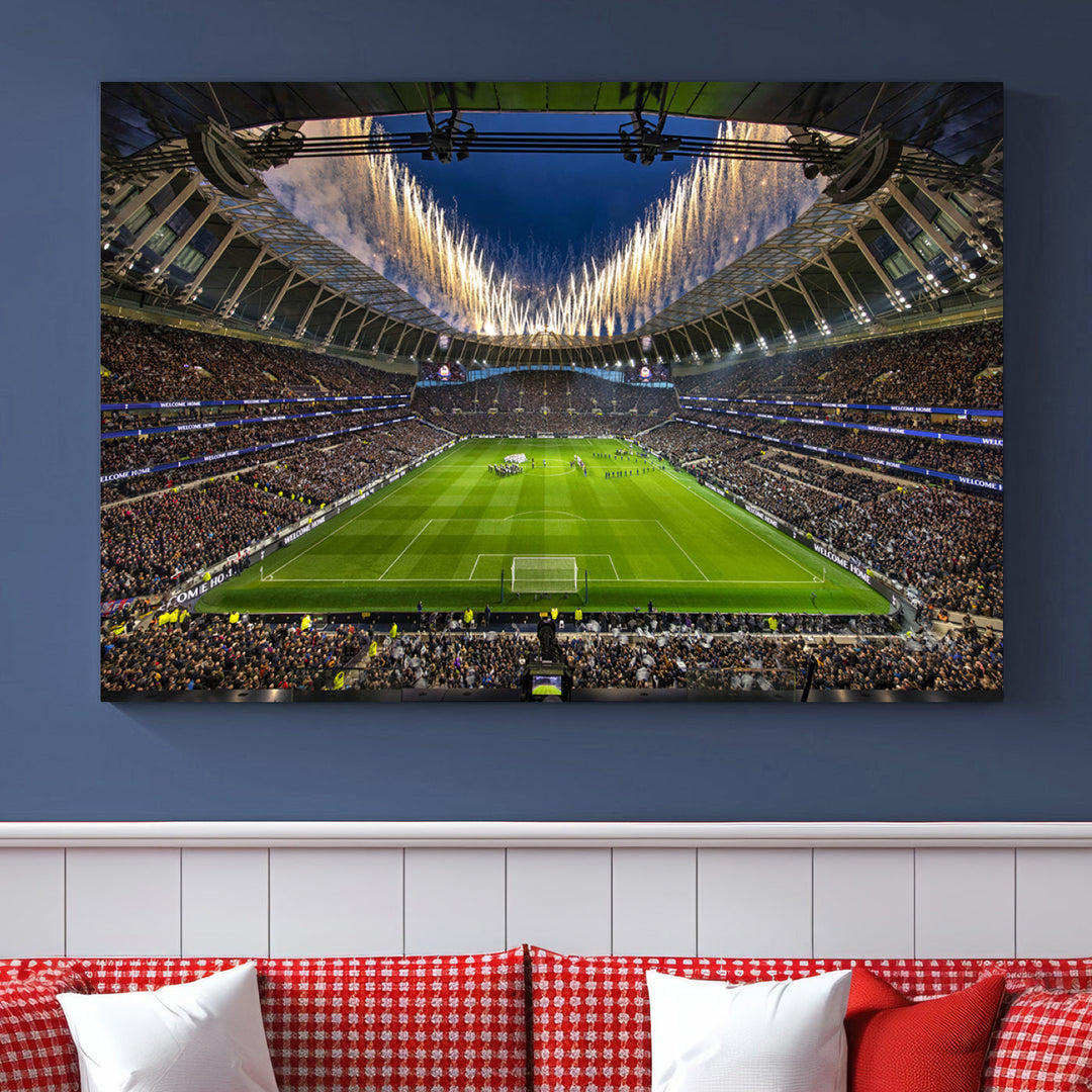 Tottenham Hotspur Stadium Wall Art Canvas for Sports Lover Gift, Premier League Stadium Wall Art, Soccer Fans Print, Soccer Stadiums Canvas