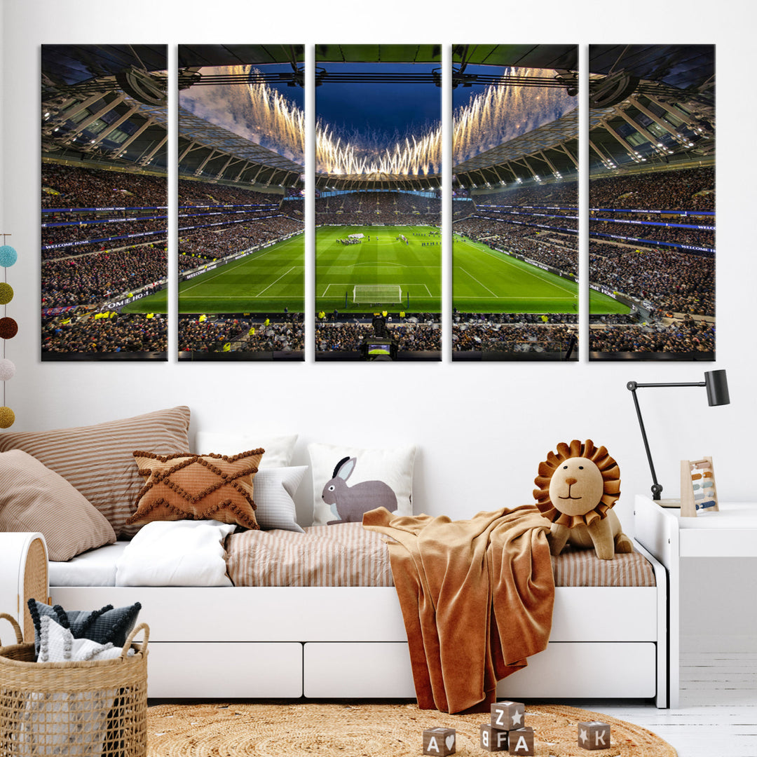 Tottenham Hotspur Stadium Wall Art Canvas for Sports Lover Gift, Premier League Stadium Wall Art, Soccer Fans Print, Soccer Stadiums Canvas