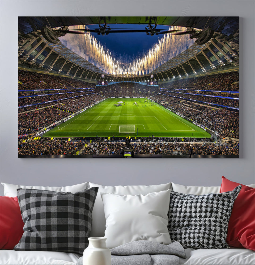 Tottenham Hotspur Stadium Wall Art Canvas for Sports Lover Gift, Premier League Stadium Wall Art, Soccer Fans Print, Soccer Stadiums Canvas