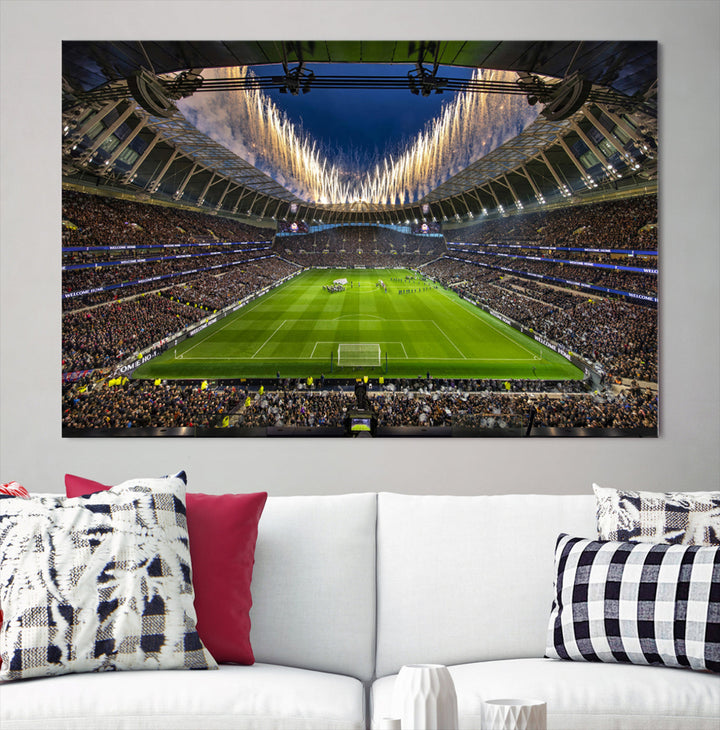 Tottenham Hotspur Stadium Wall Art Canvas for Sports Lover Gift, Premier League Stadium Wall Art, Soccer Fans Print, Soccer Stadiums Canvas