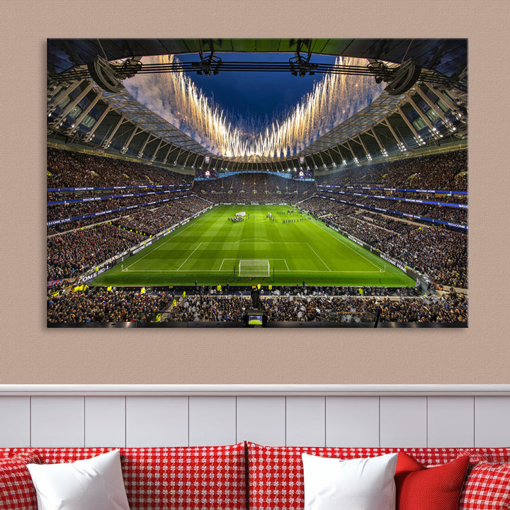 Tottenham Hotspur Stadium Wall Art Canvas for Sports Lover Gift, Premier League Stadium Wall Art, Soccer Fans Print, Soccer Stadiums Canvas