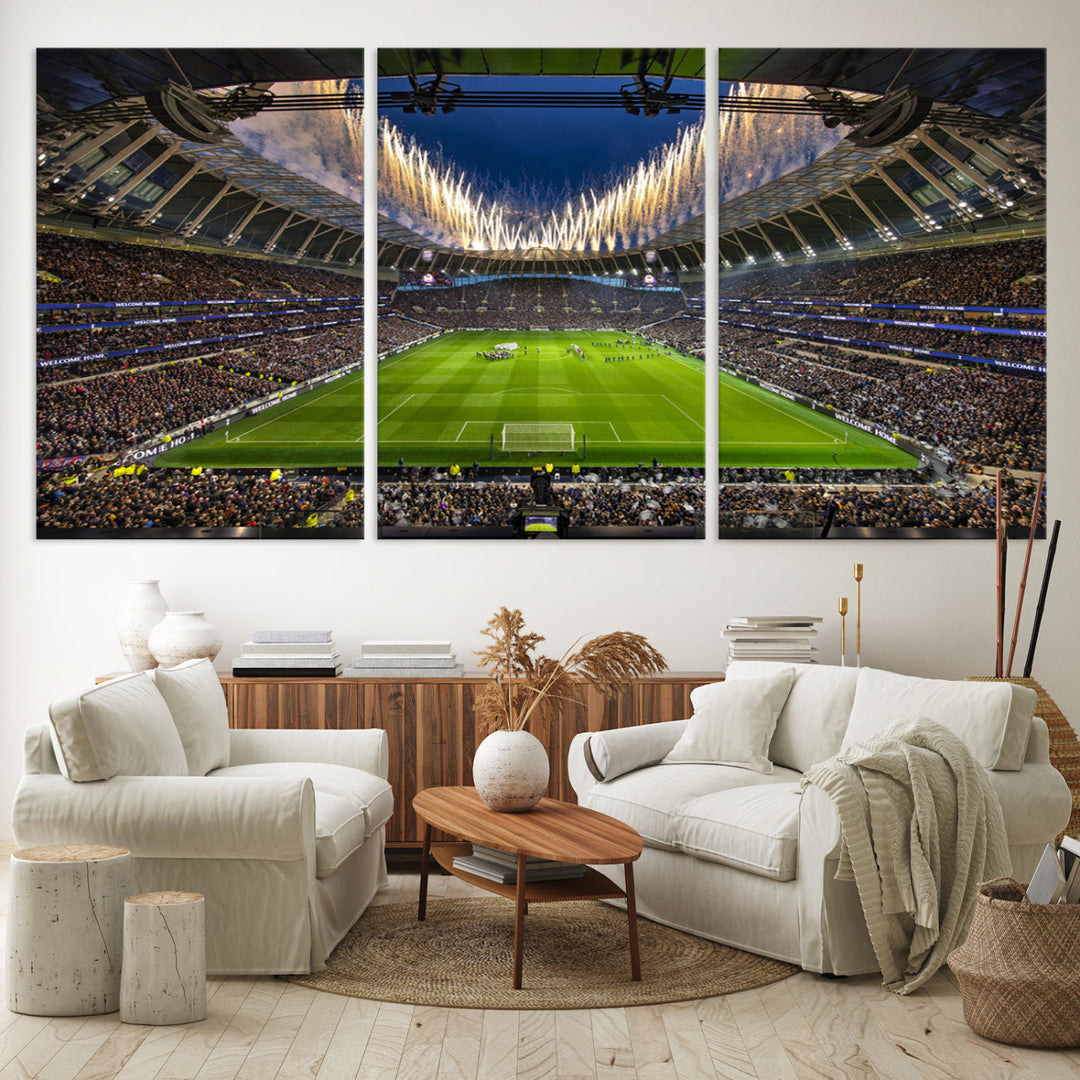 Tottenham Hotspur Stadium Wall Art Canvas for Sports Lover Gift, Premier League Stadium Wall Art, Soccer Fans Print, Soccer Stadiums Canvas