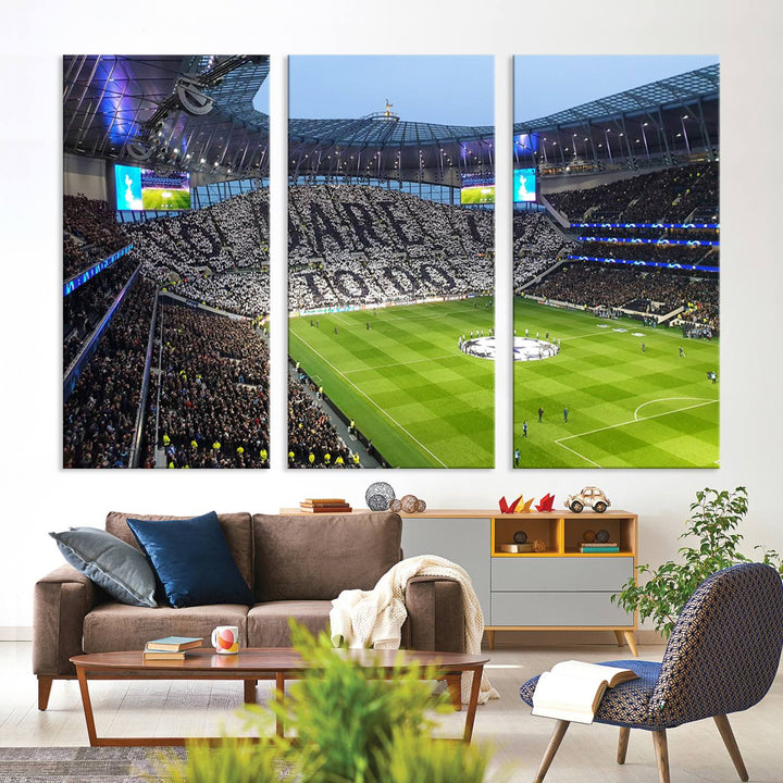 Tottenham Hotspur Stadium Wall Art Canvas Print for Sport Lover Gift