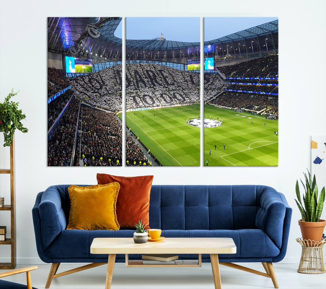 Tottenham Hotspur Stadium Wall Art Canvas Print for Sport Lover Gift