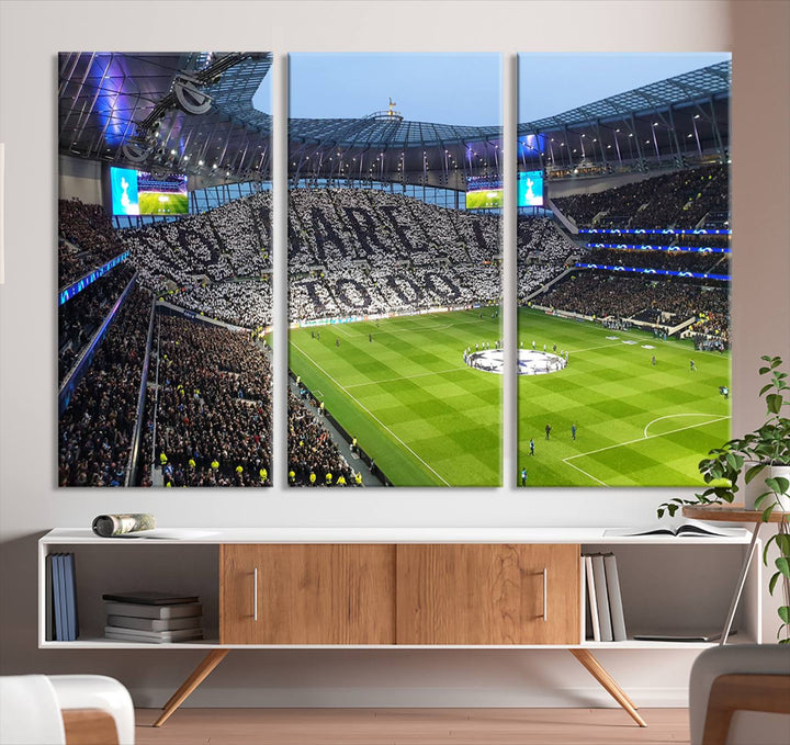 Tottenham Hotspur Stadium Wall Art Canvas Print for Sport Lover Gift