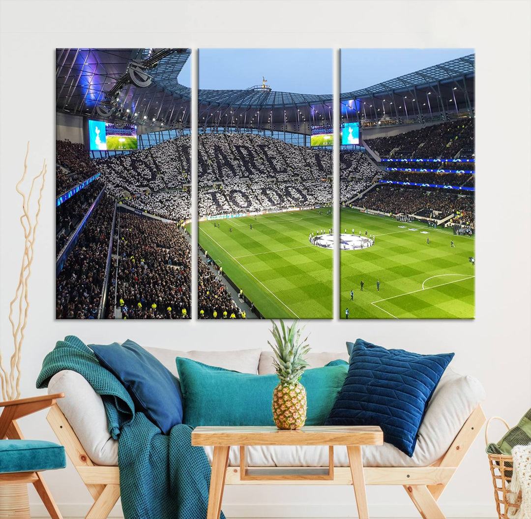 Tottenham Hotspur Stadium Wall Art Canvas Print for Sport Lover Gift