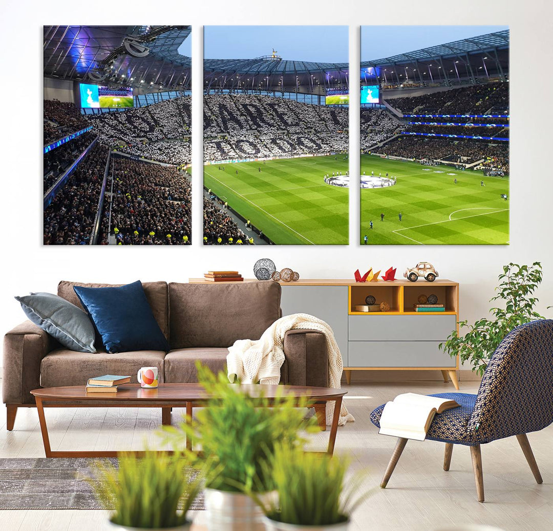 Tottenham Hotspur Stadium Wall Art Canvas Print for Sport Lover Gift