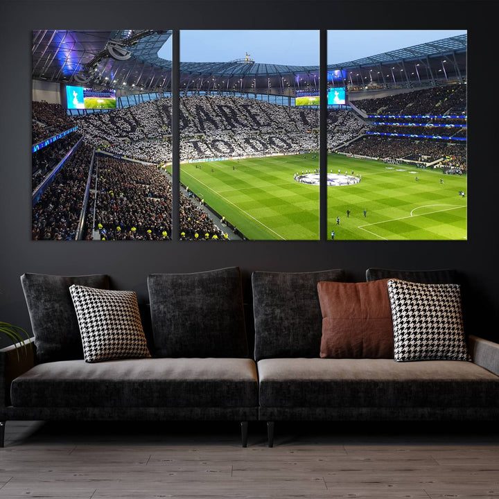 Tottenham Hotspur Stadium Wall Art Canvas Print for Sport Lover Gift