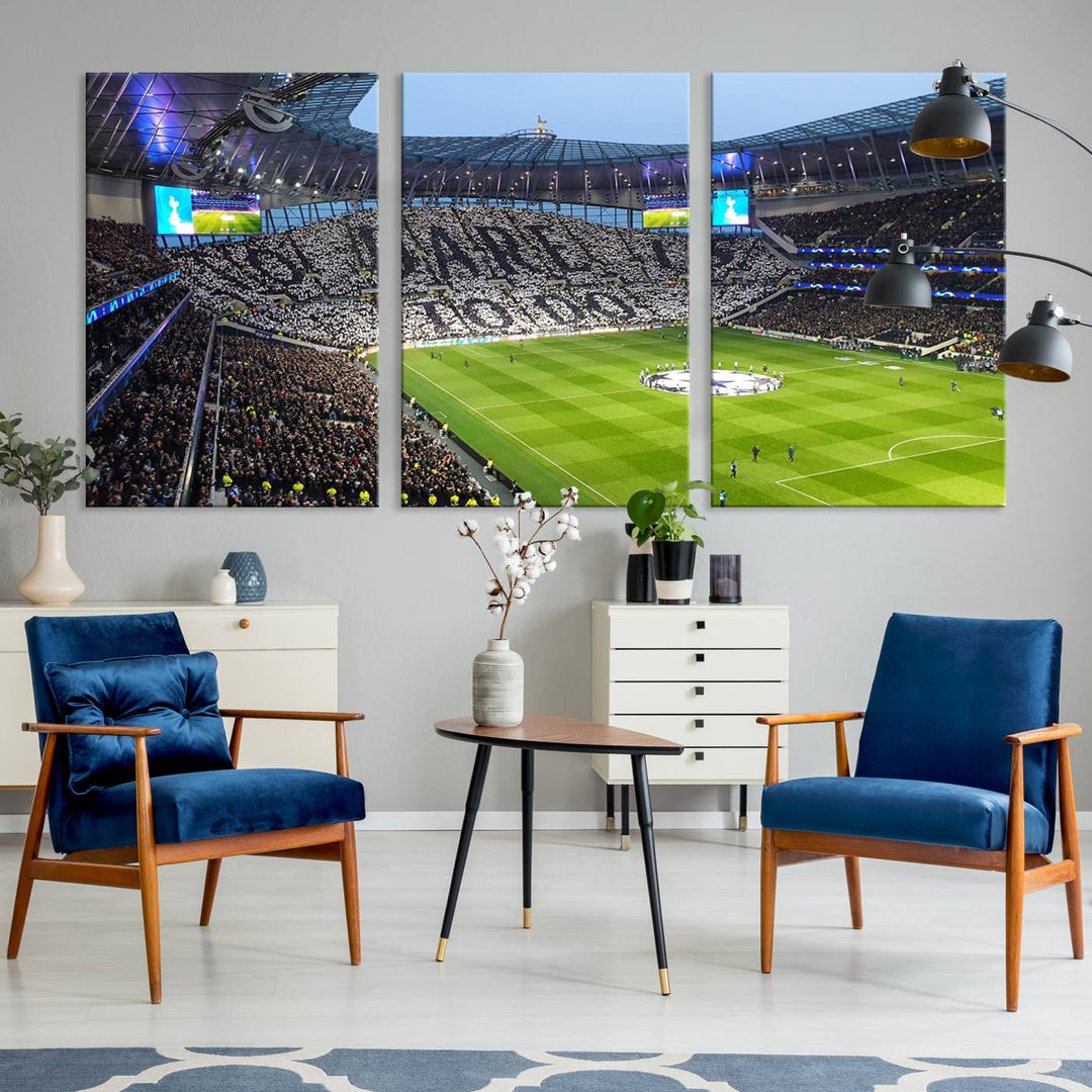 Tottenham Hotspur Stadium Wall Art Canvas Print for Sport Lover Gift