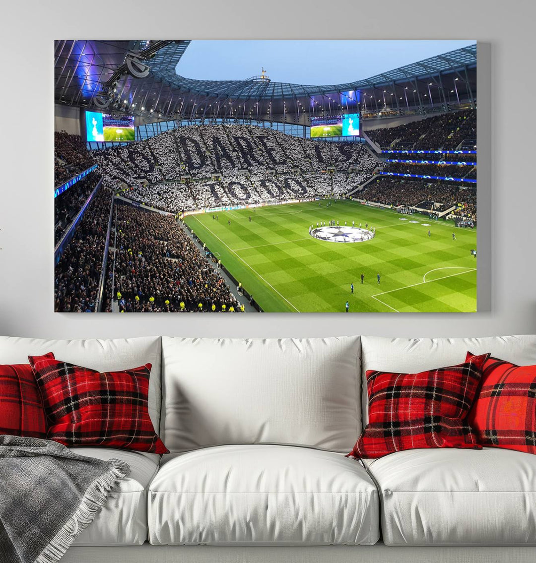 Tottenham Hotspur Stadium Wall Art Canvas Print for Sport Lover Gift