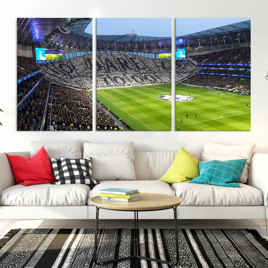 Tottenham Hotspur Stadium Wall Art Canvas Print for Sport Lover Gift