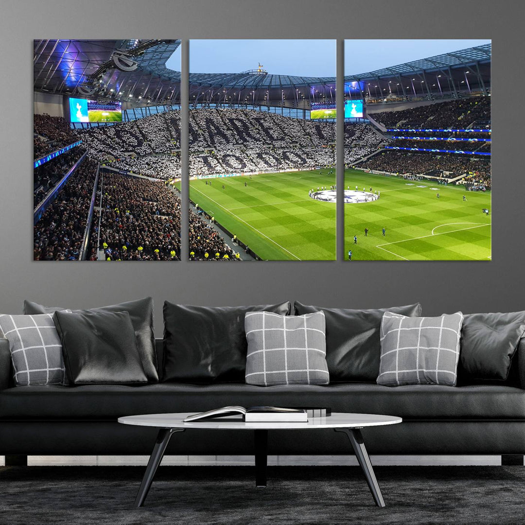 Tottenham Hotspur Stadium Wall Art Canvas Print for Sport Lover Gift