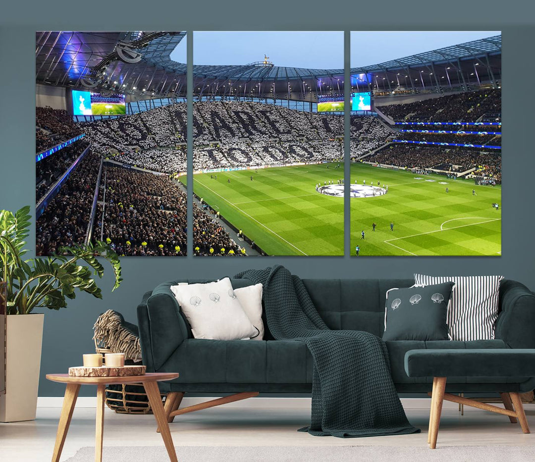 Tottenham Hotspur Stadium Wall Art Canvas Print for Sport Lover Gift