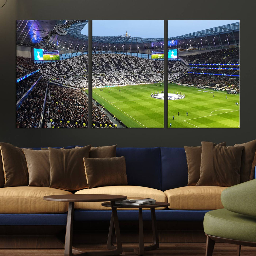 Tottenham Hotspur Stadium Wall Art Canvas Print for Sport Lover Gift