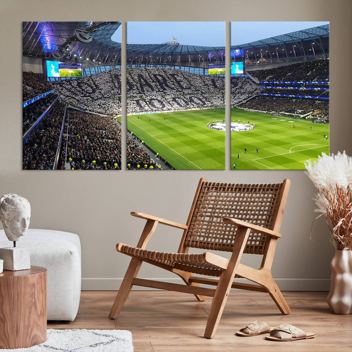 Tottenham Hotspur Stadium Wall Art Canvas Print for Sport Lover Gift