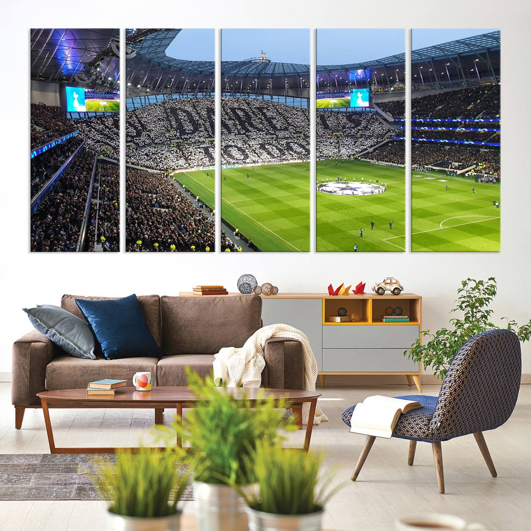 Tottenham Hotspur Stadium Wall Art Canvas Print for Sport Lover Gift