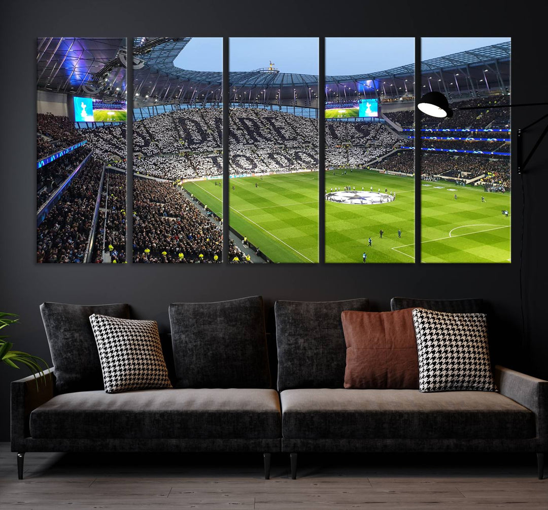 Tottenham Hotspur Stadium Wall Art Canvas Print for Sport Lover Gift