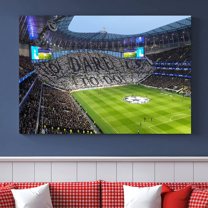 Tottenham Hotspur Stadium Wall Art Canvas Print for Sport Lover Gift