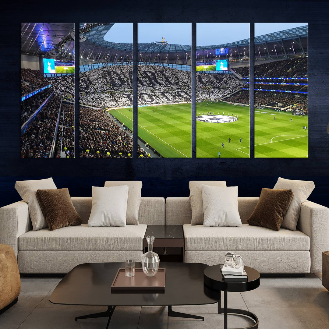 Tottenham Hotspur Stadium Wall Art Canvas Print for Sport Lover Gift