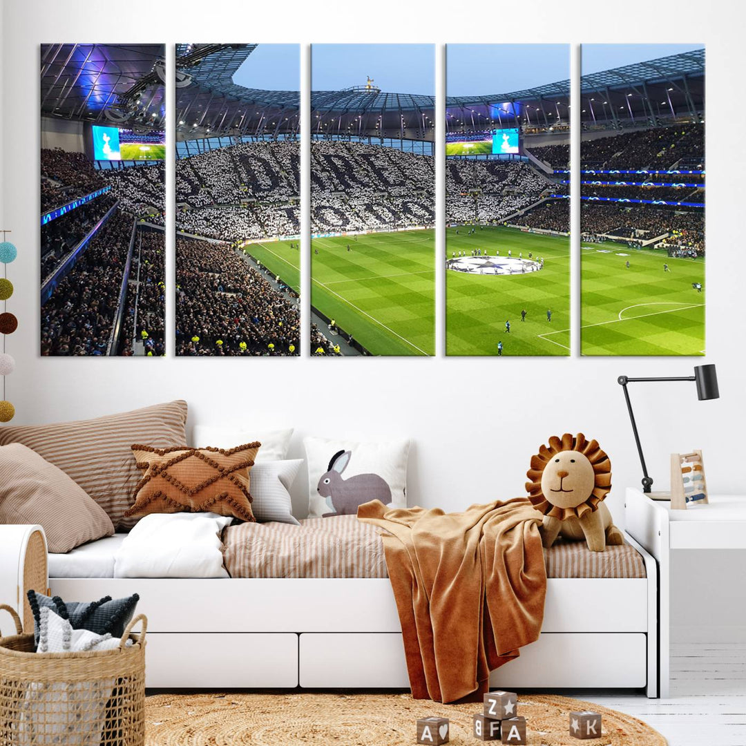 Tottenham Hotspur Stadium Wall Art Canvas Print for Sport Lover Gift