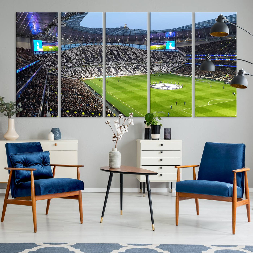 Tottenham Hotspur Stadium Wall Art Canvas Print for Sport Lover Gift