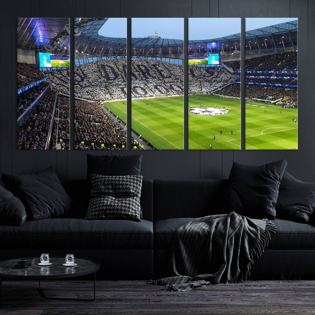 Tottenham Hotspur Stadium Wall Art Canvas Print for Sport Lover Gift