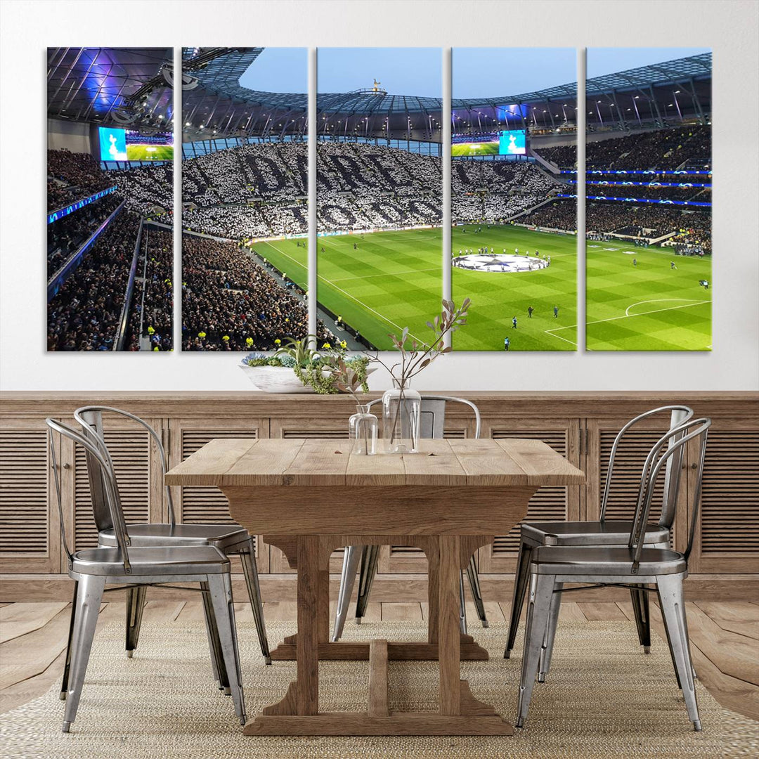 Tottenham Hotspur Stadium Wall Art Canvas Print for Sport Lover Gift