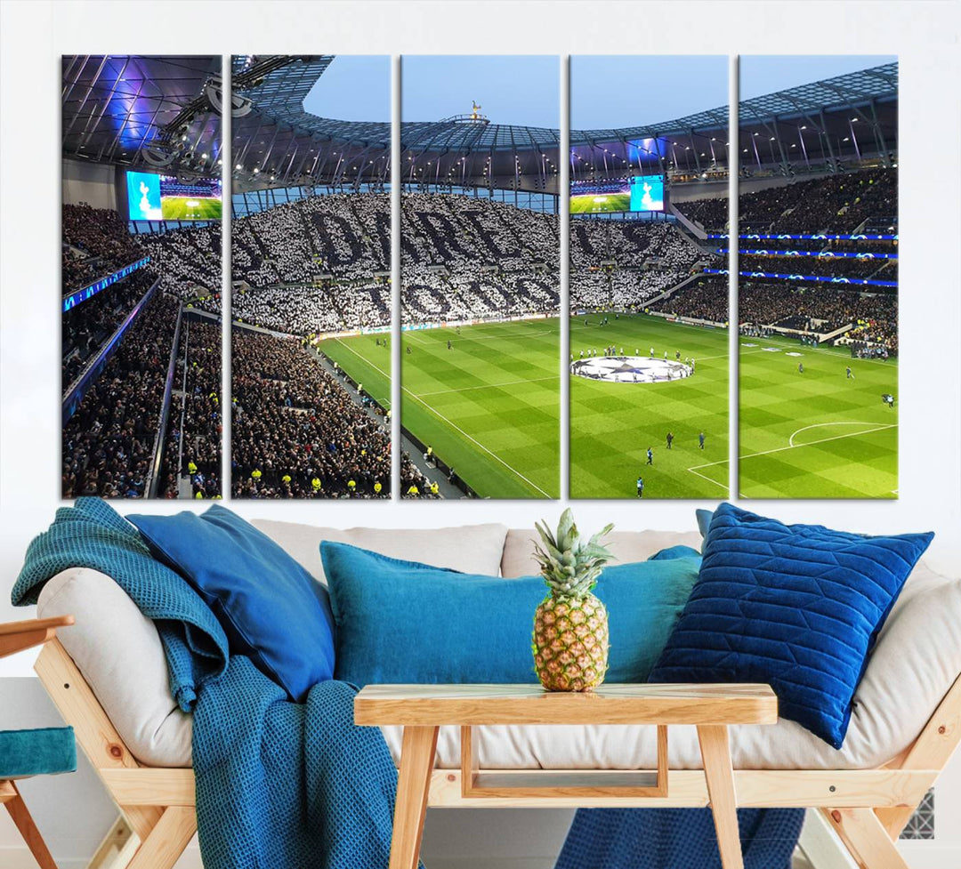 Tottenham Hotspur Stadium Wall Art Canvas Print for Sport Lover Gift