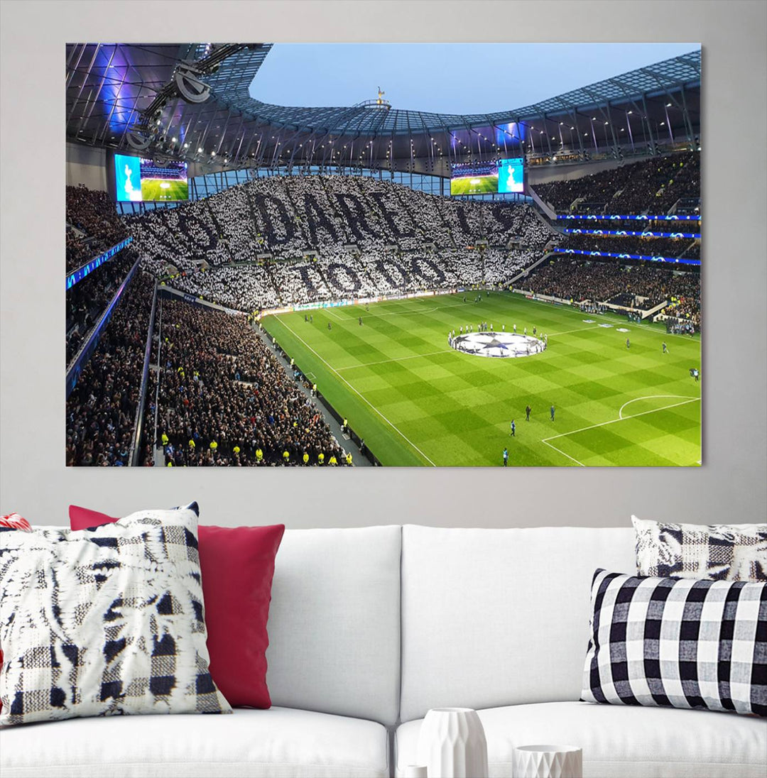 Tottenham Hotspur Stadium Wall Art Canvas Print for Sport Lover Gift