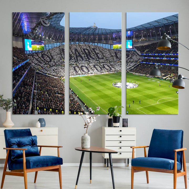 Tottenham Hotspur Stadium Wall Art Canvas Print for Sport Lover Gift