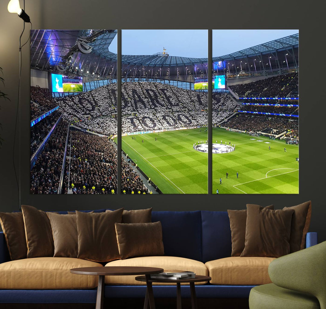 Tottenham Hotspur Stadium Wall Art Canvas Print for Sport Lover Gift